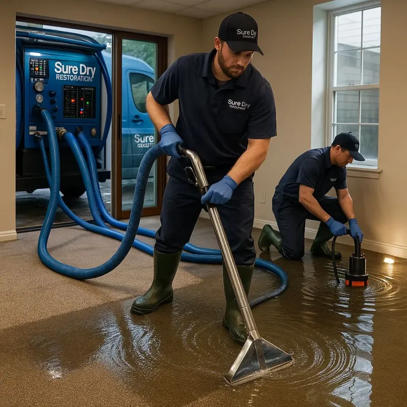 Water Extraction and Removal process in Crump, TN